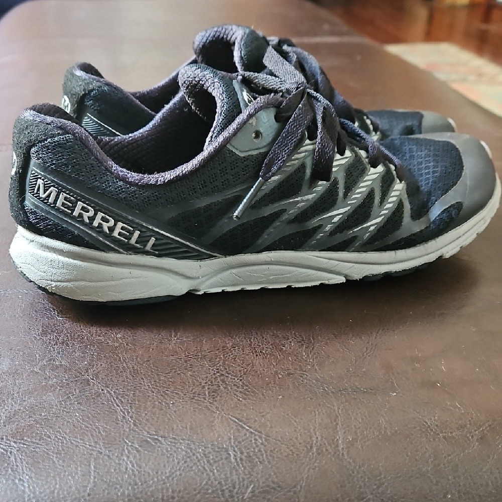 Merrell Black and Silver Running Shoes